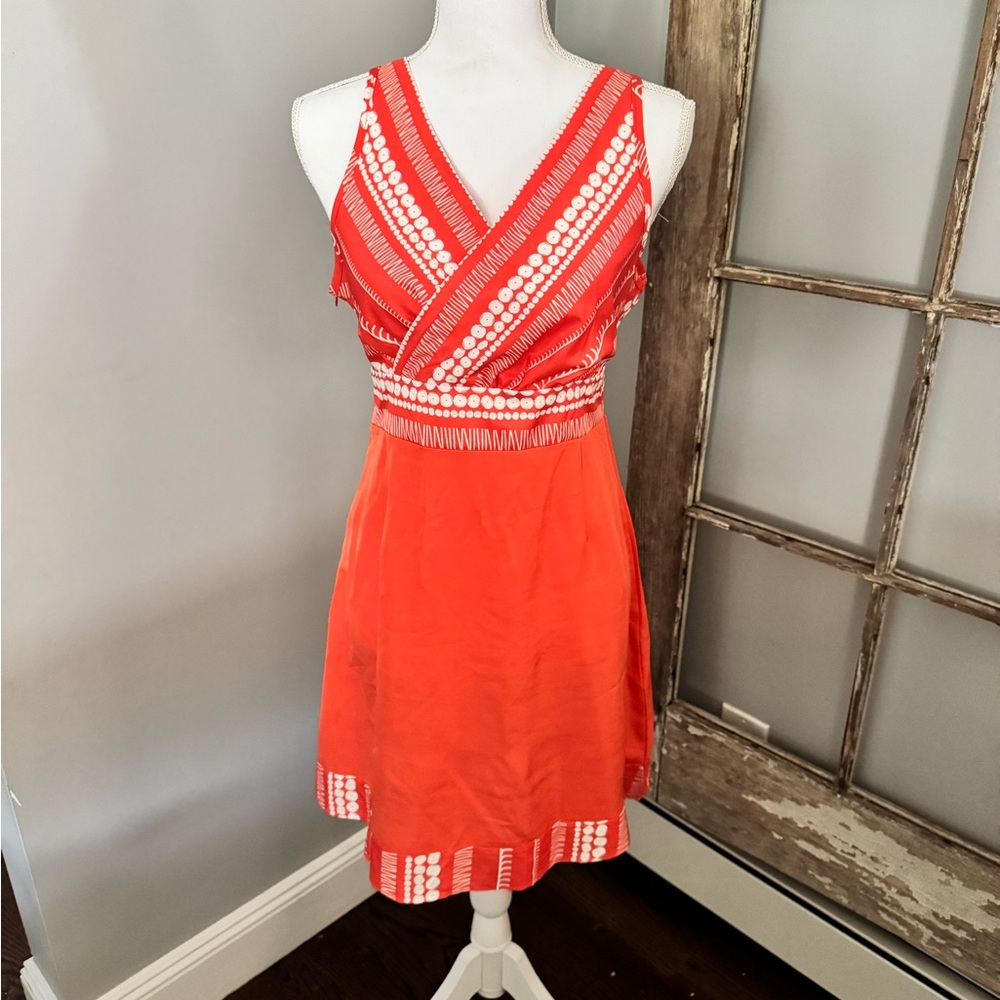 SHEIN Vibrant Orange Mini Dress